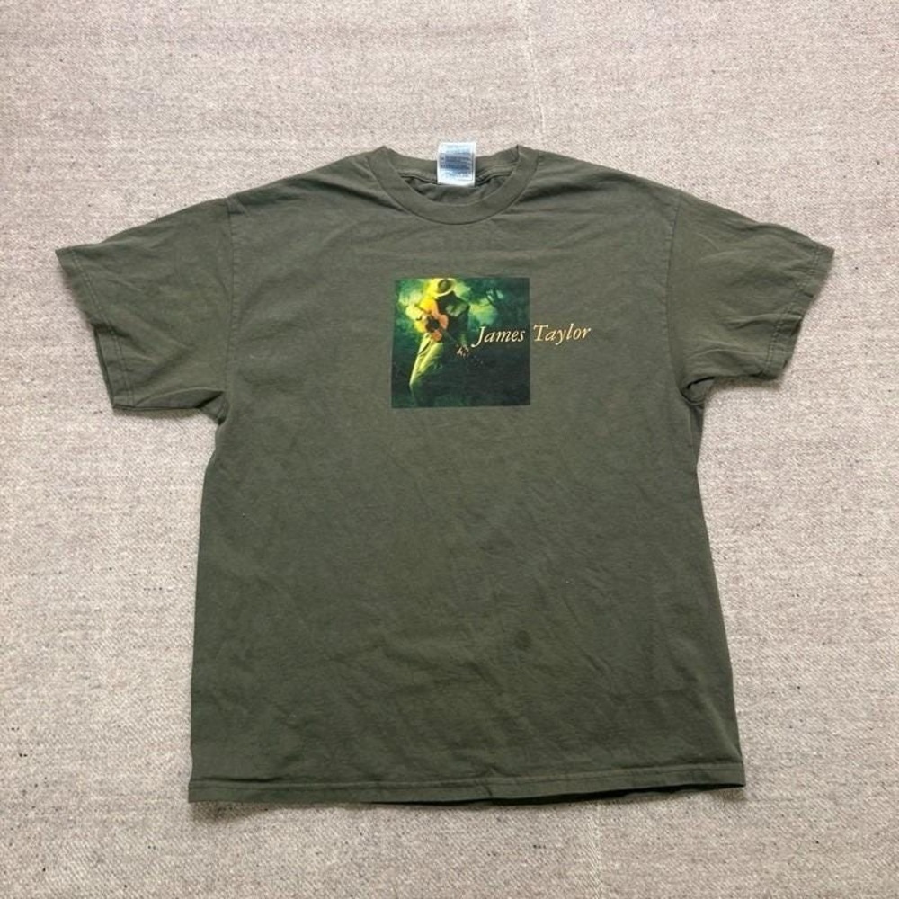 Vintage James Taylor‎ Shirt Mens Large Green 2003 Tour